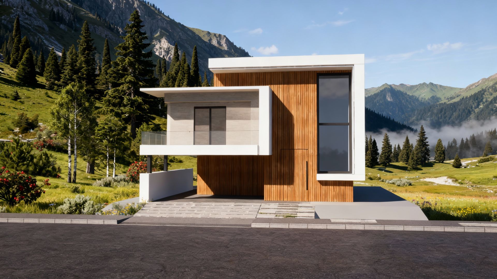 AI Mountain Rendering